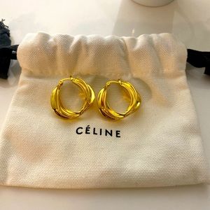 Celine Gold hoop earrings